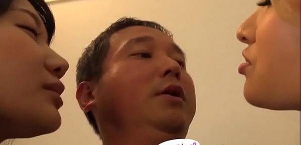  Japanese Asian Tongue Spit Face Nose Licking Sucking Kissing Handjob Fetish - More at fetish-master.net